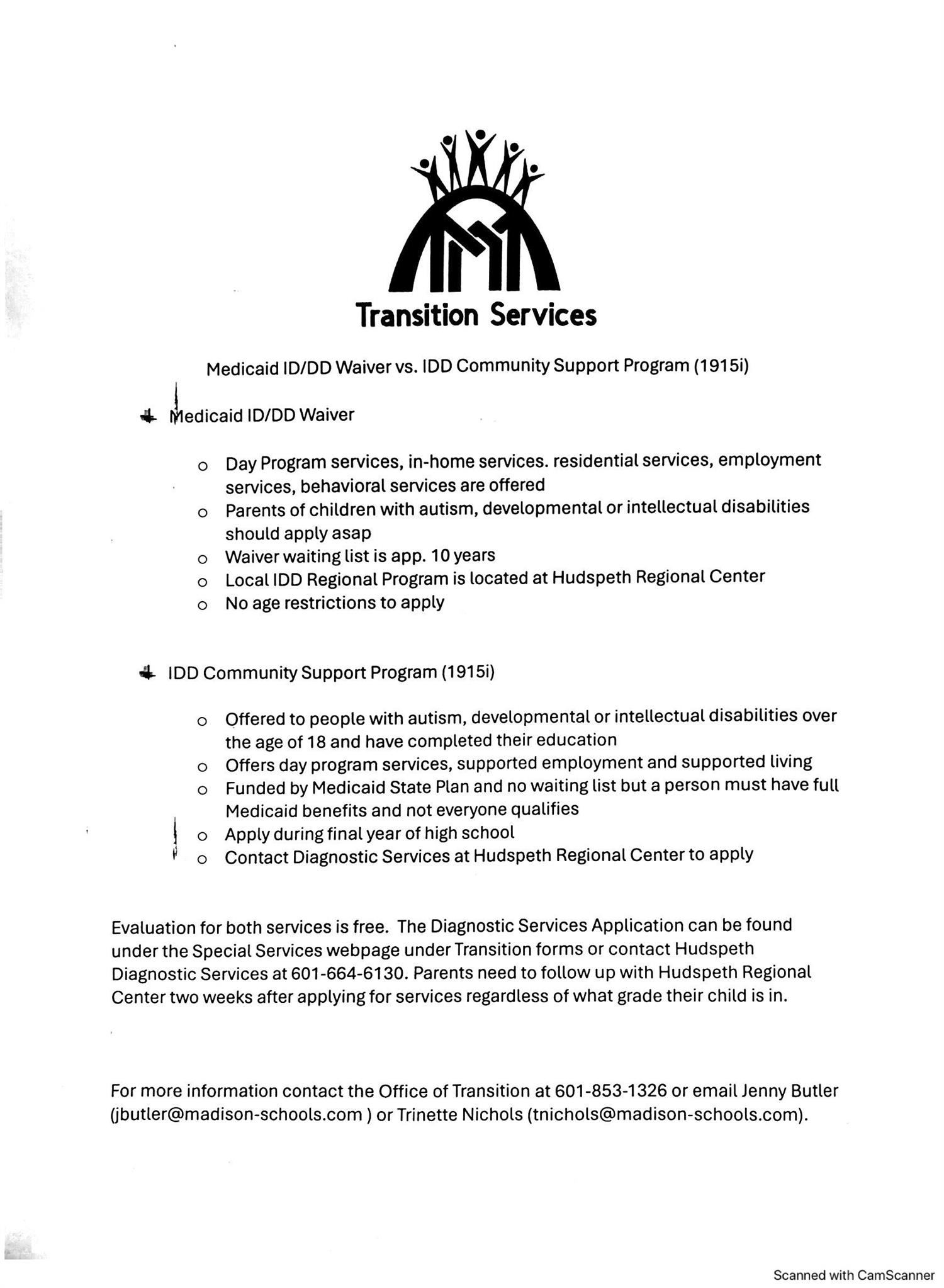 transition services